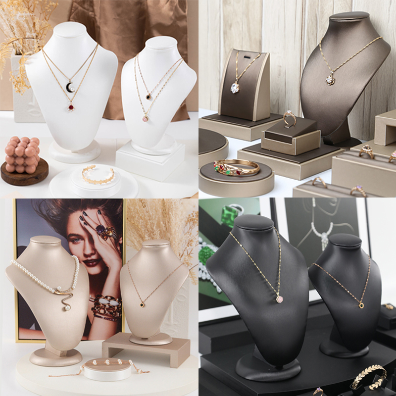 Body Jewelry Holder - Elegant Necklace Display Mannequin for Selling
