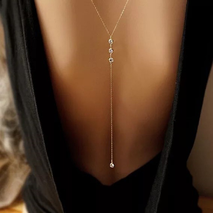 Body Jewelry Back - One Piece New Rhinestone Sexy Women's