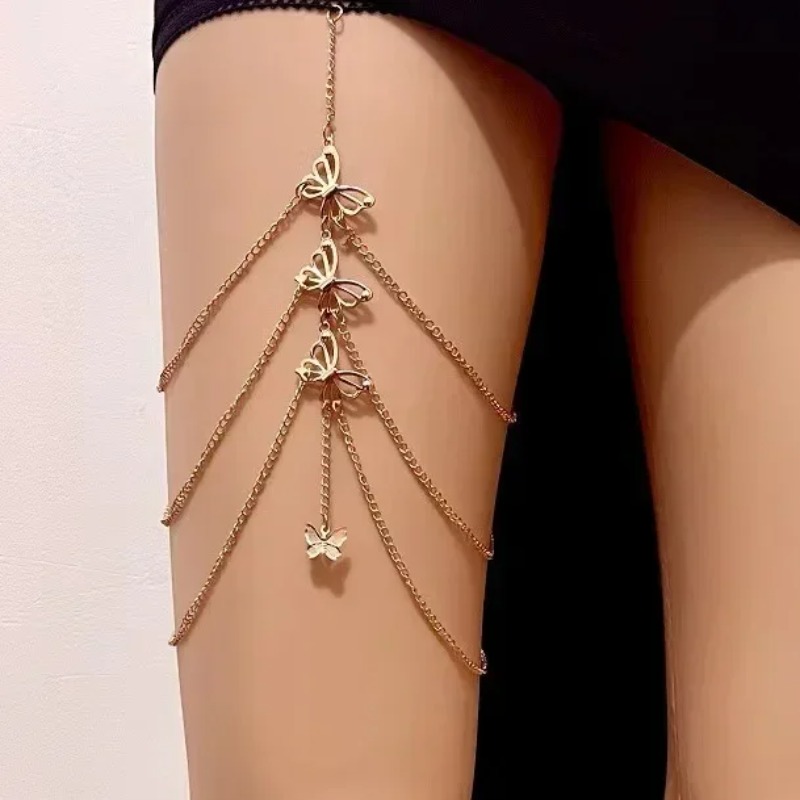 Bohemian Crystal Tassel Multi  - Body Jewelry Thigh Chain avis et prix