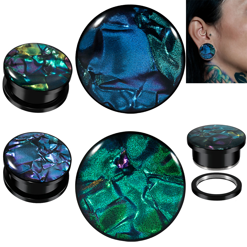 1PC Stainless Steel Mix Colors - Body Jewelry Ear Plugs avis et prix