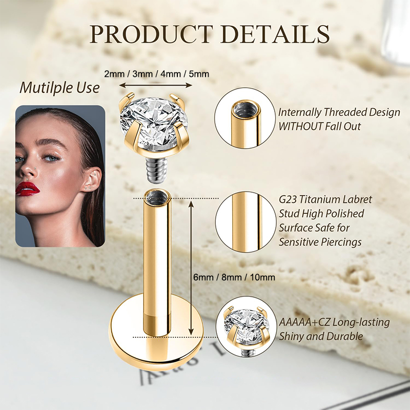 16G Titanium Internally Thread - Body Jewelry Back avis et prix