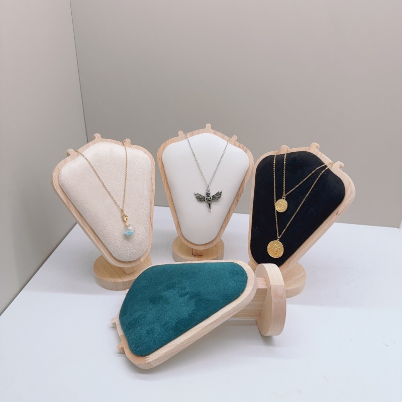 Mannequin Wooden Velvet Neckla - Body Jewelry Holder avis et prix