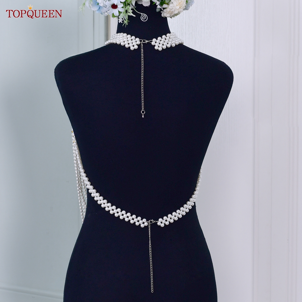 TOPQUEEN VG48 Bride Vest Cape  - Body Jewelry Vest avis et prix