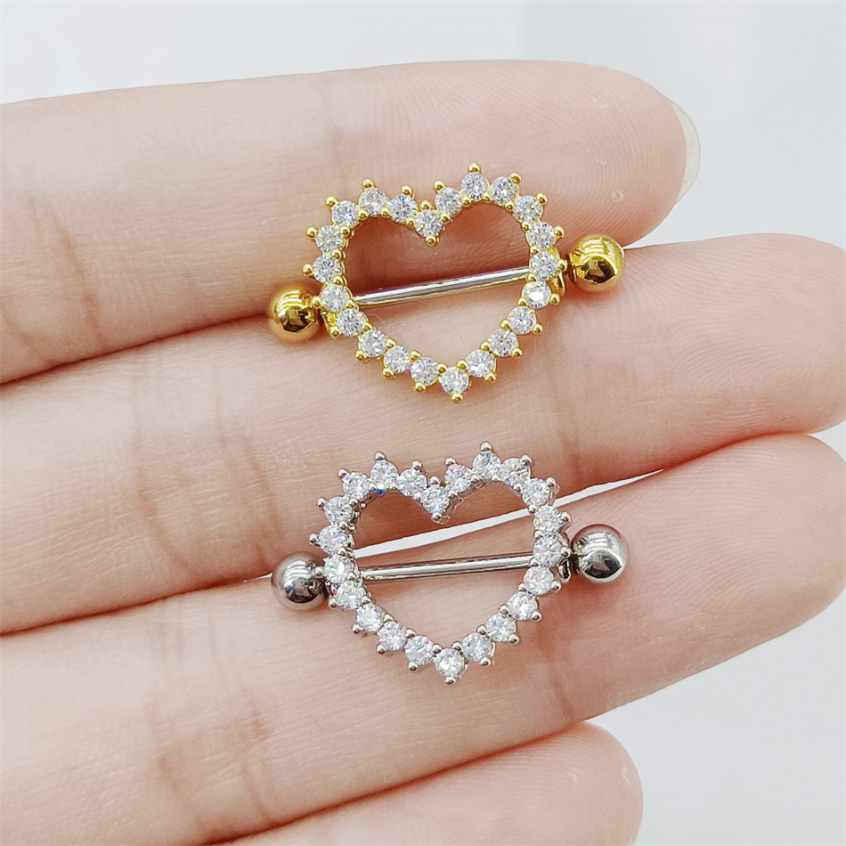 1 Pair Titanium Nipple Piercin - Body Jewelry Nipple Rings avis et prix