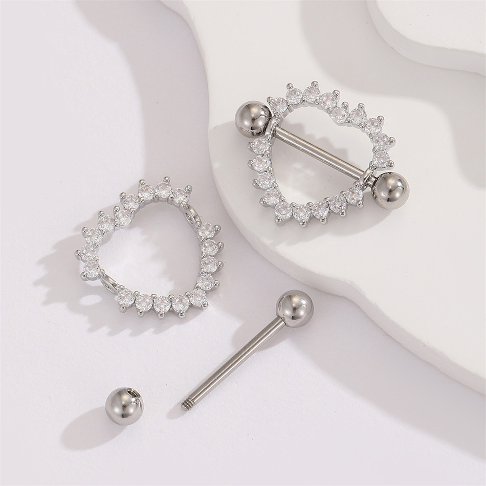 1 Pair Titanium Nipple Piercin - Body Jewelry Nipple Rings avis et prix