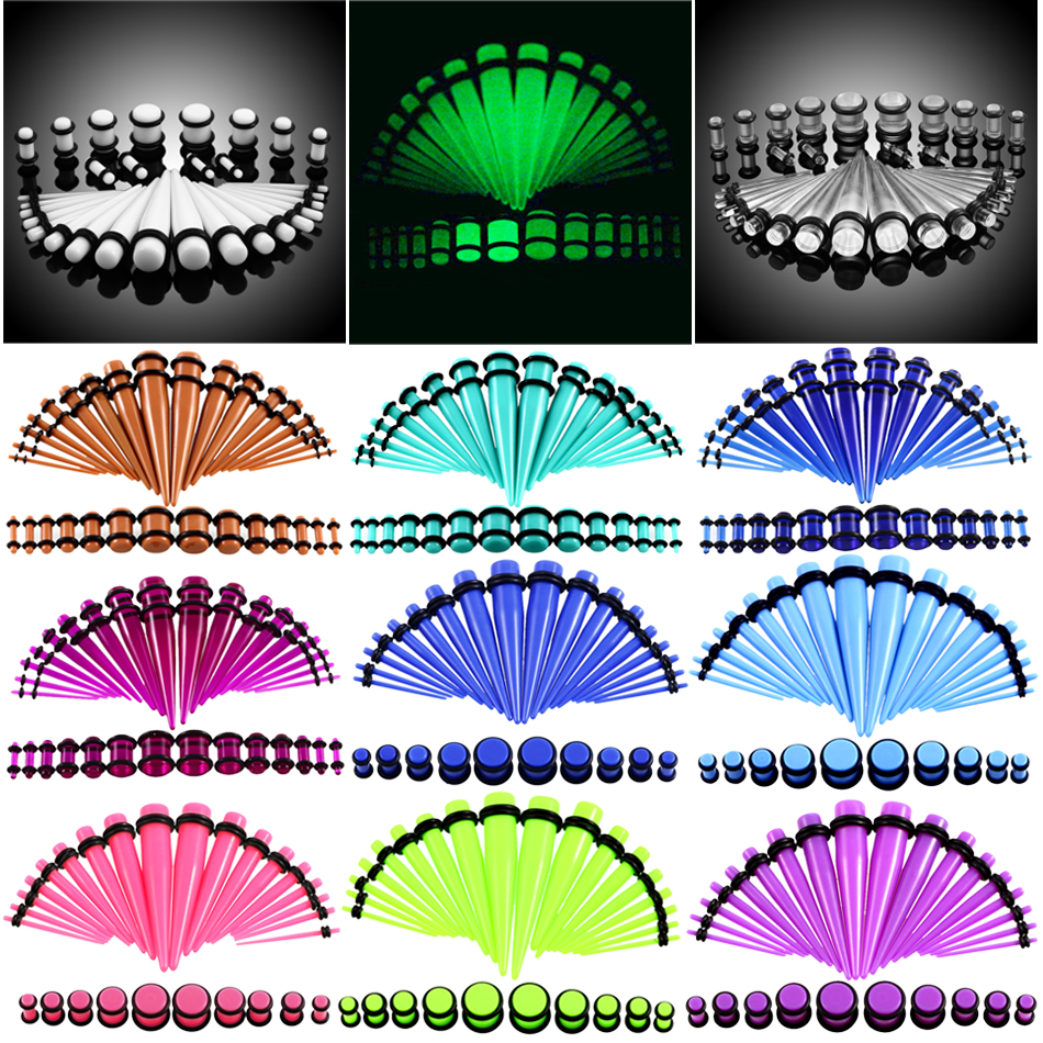 36pcs/lot Acrylic Ear Gauge Ta - Body Jewelry Ear Plugs avis et prix