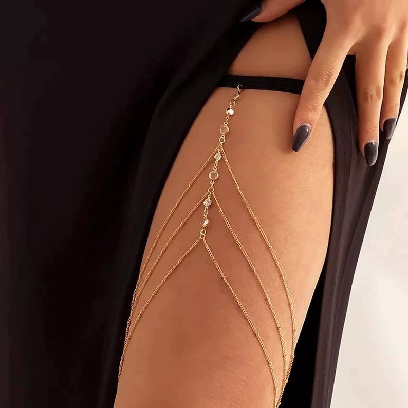 2025 New Women Bohemian Thigh  - Body Jewelry Thigh Chain avis et prix