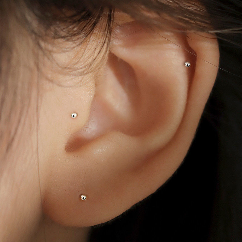 2pcs Ear Piercing Silver Needl - Body Jewelry Implants avis et prix