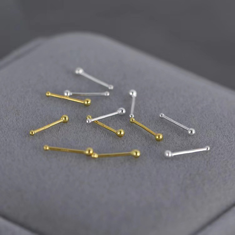 2pcs Ear Piercing Silver Needl - Body Jewelry Implants avis et prix