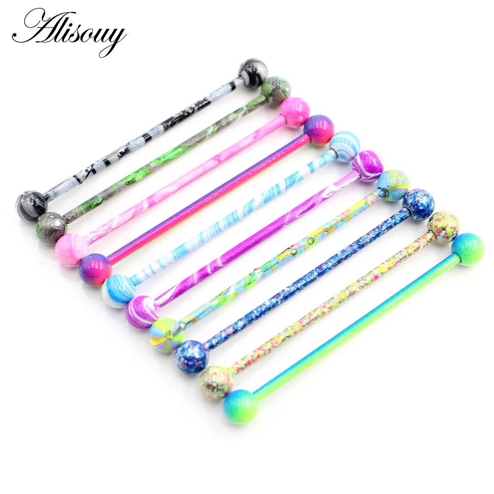 Alisouy 2PC Long Straight Stai - Body Jewelry Industrial avis et prix