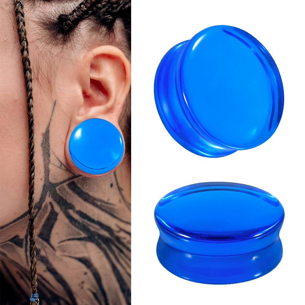 1/2/22PCS Glass&Stone Round Ea - Body Jewelry Ear Plugs avis et prix