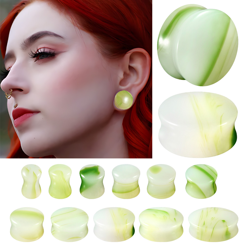 1/2/22PCS Glass&Stone Round Ea - Body Jewelry Ear Plugs avis et prix