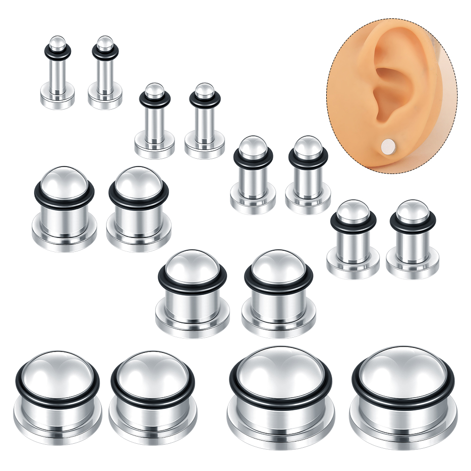 1Pair Stainless Steel Ear Tunn - Body Jewelry Ear Plugs avis et prix
