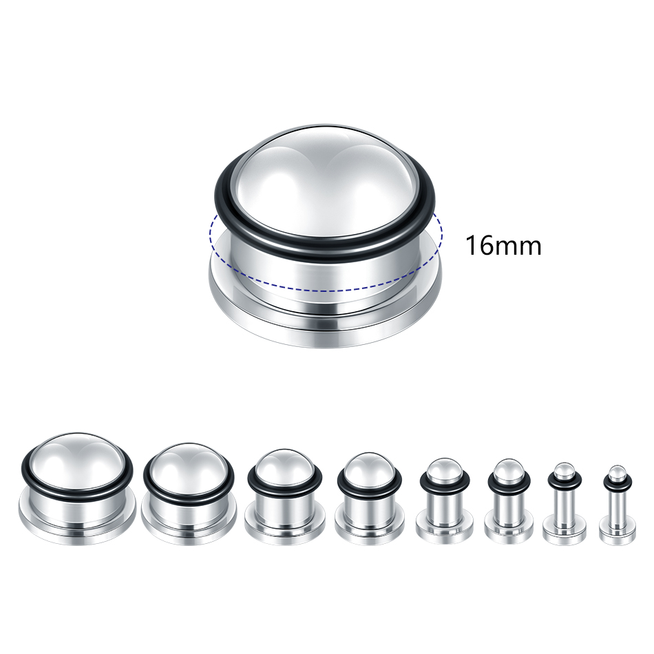 1Pair Stainless Steel Ear Tunn - Body Jewelry Ear Plugs avis et prix