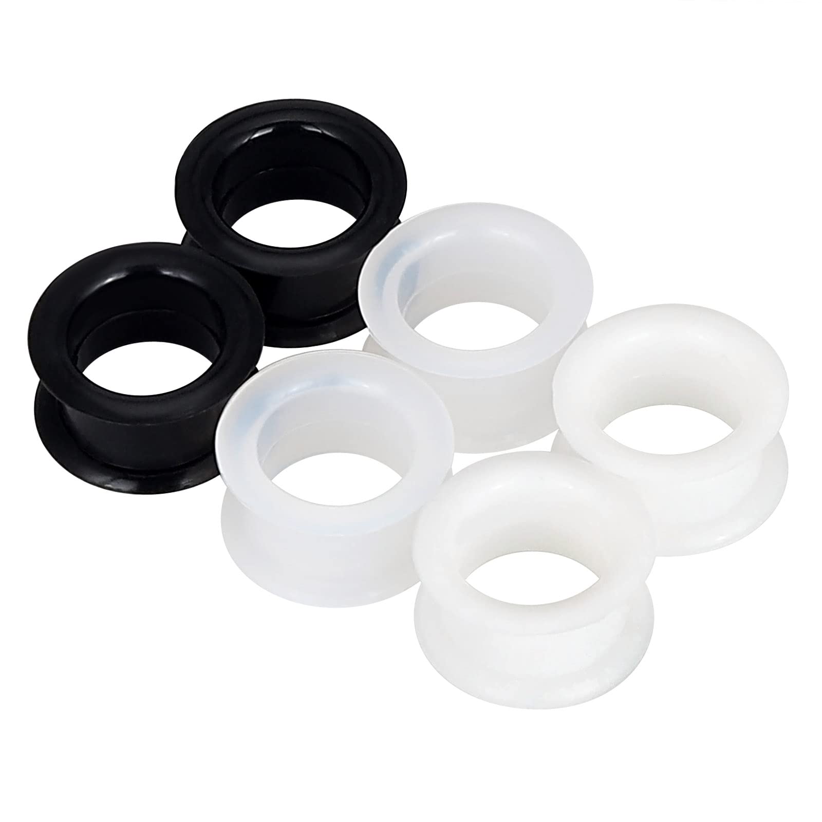 2PCS Black Clear White Thick S - Body Jewelry Ear Plugs avis et prix