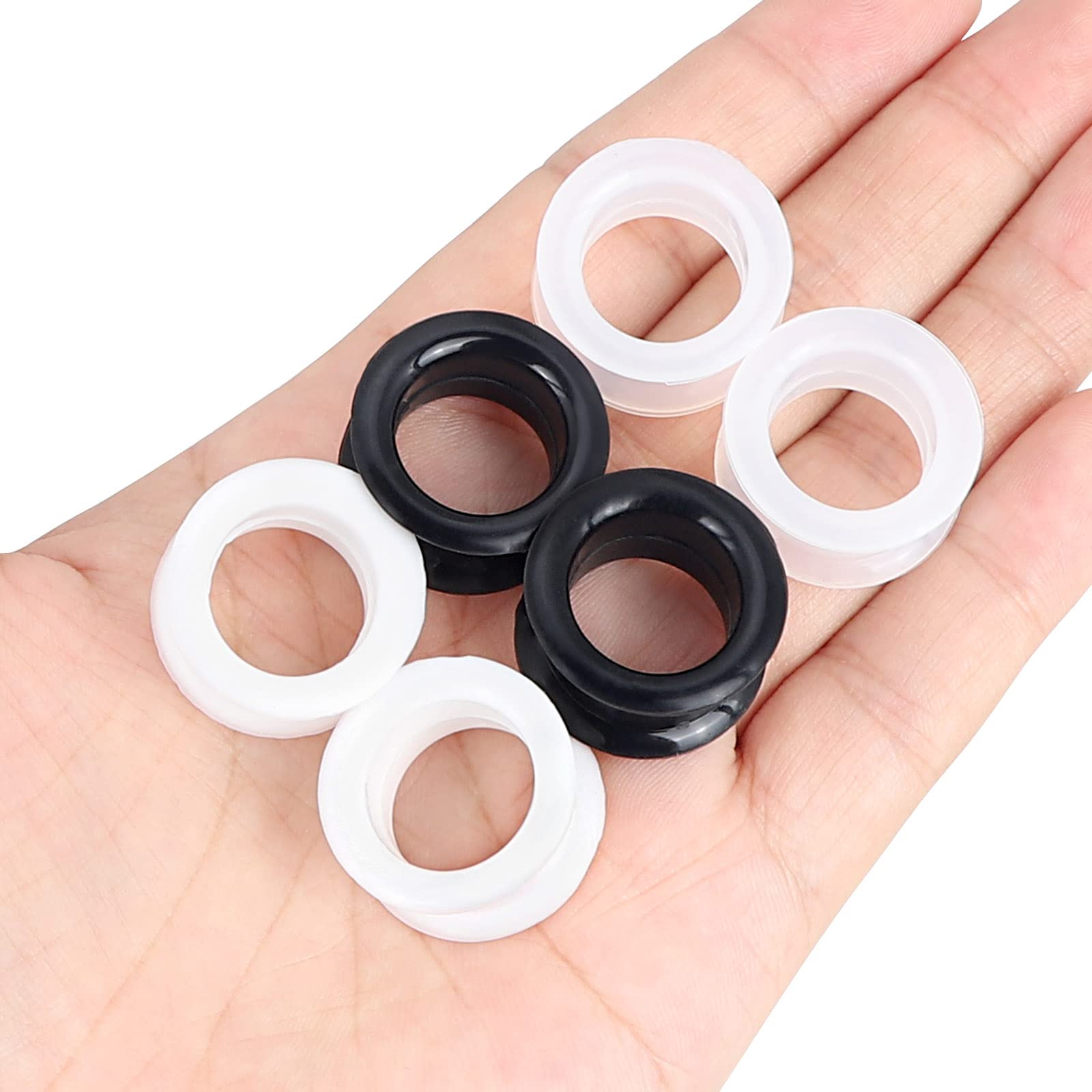 2PCS Black Clear White Thick S - Body Jewelry Ear Plugs avis et prix