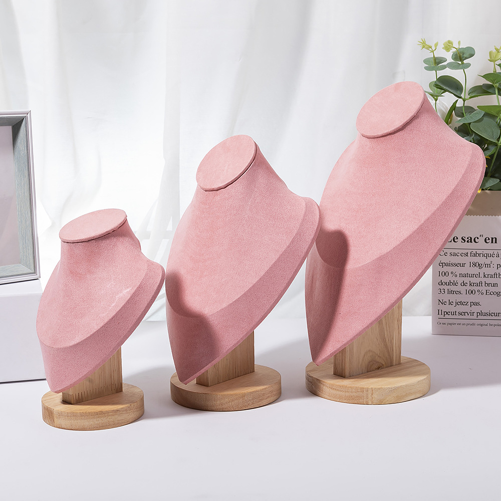 1pc Wooden Mannequin Bust Neck - Body Jewelry Holder avis et prix