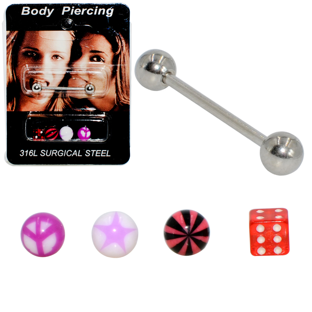 1Set(5 pcs) Surgical Steel Bar - Body Jewelry Nipple Rings avis et prix