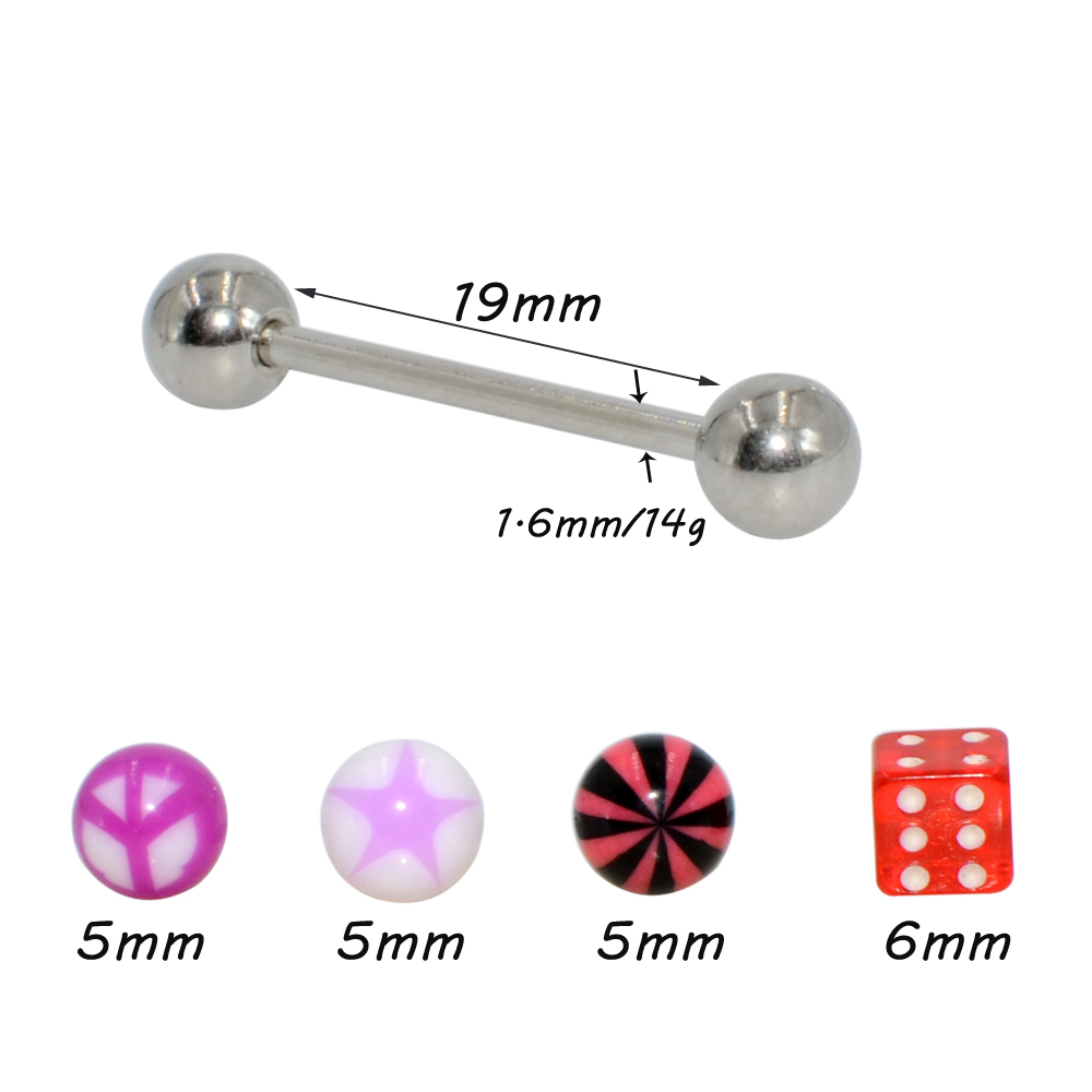 1Set(5 pcs) Surgical Steel Bar - Body Jewelry Nipple Rings avis et prix