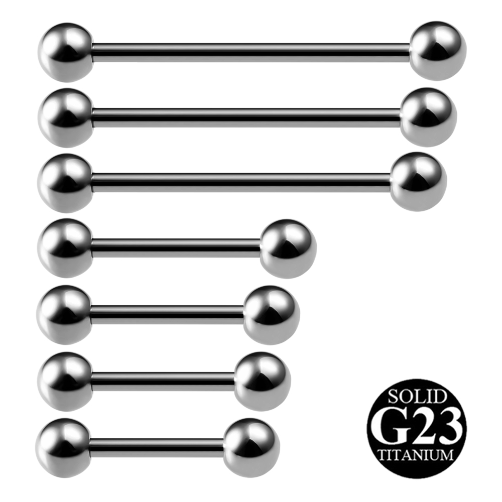 2PCS G23 Titanium Tongue Pierc - Body Jewelry Industrial avis et prix