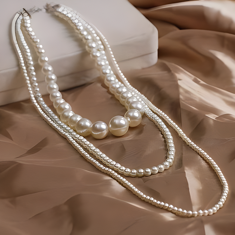 Vintage Pearl Multi-Layered Bo - Body Jewelry Thigh Chain avis et prix