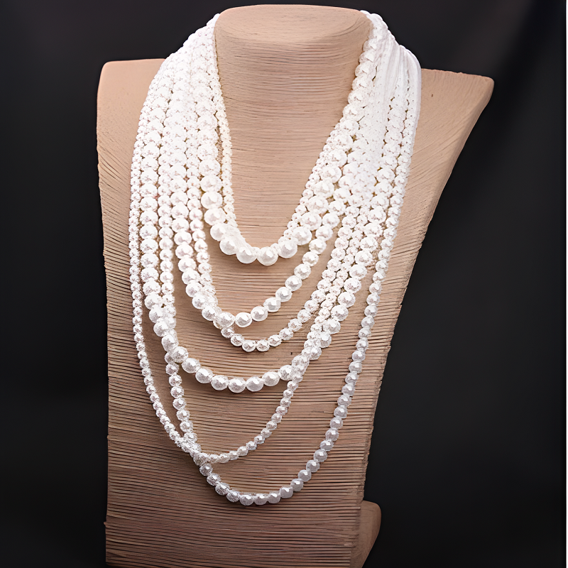 Vintage Pearl Multi-Layered Bo - Body Jewelry Thigh Chain avis et prix