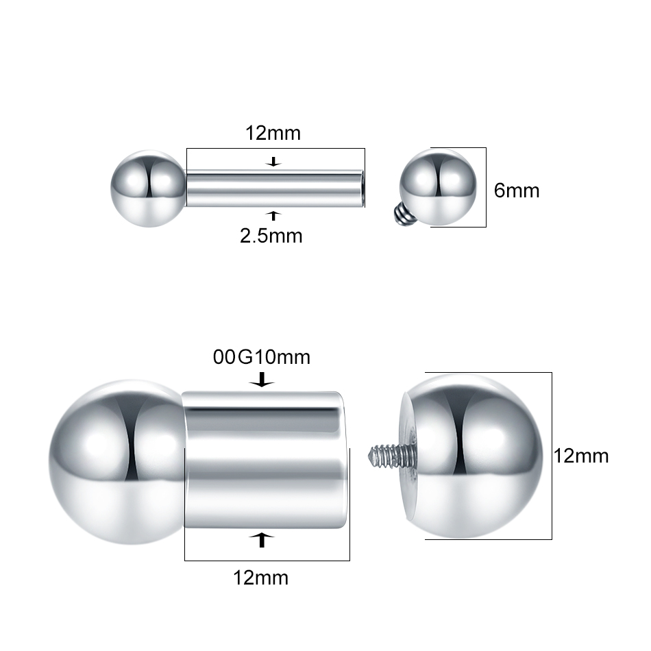 1PC Steel Big Size Genital Str - Tongue Barbell Straight avis et prix