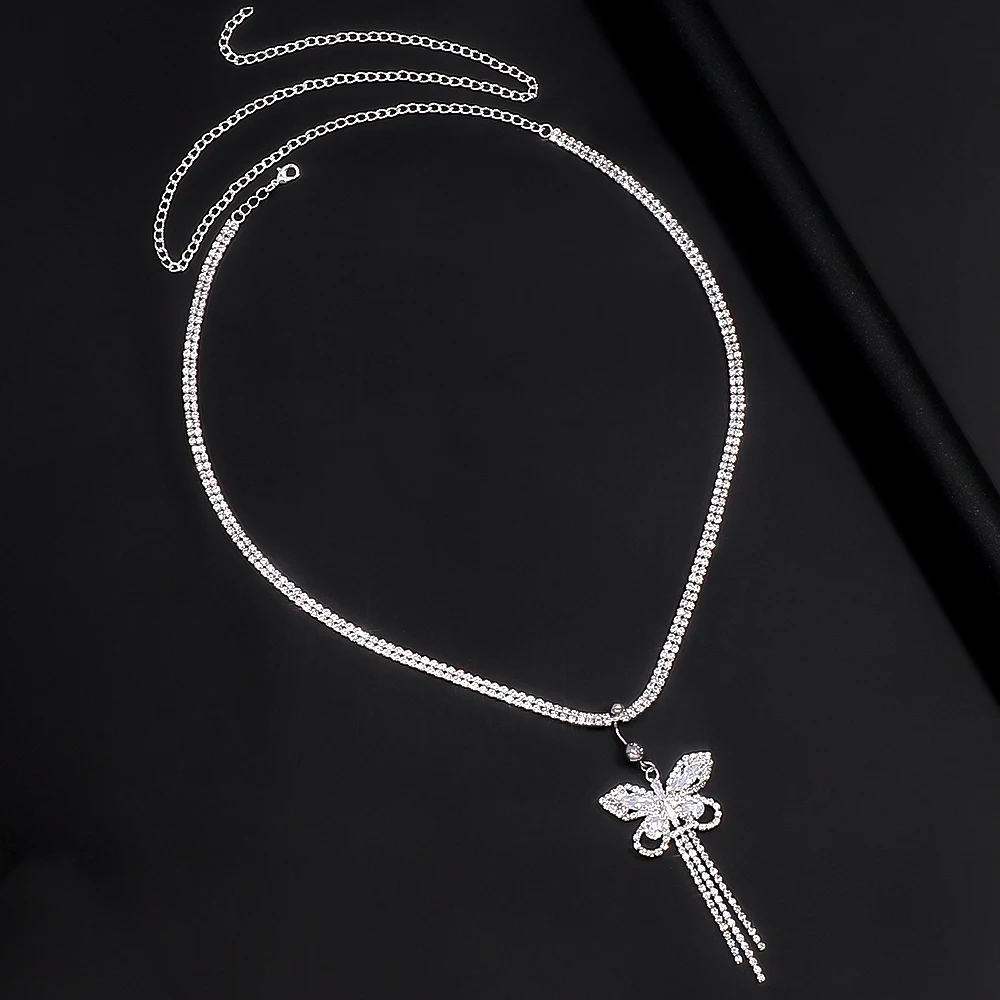 Shiny Rhinestone Butterfly Tas - Body Jewelry Piercing avis et prix