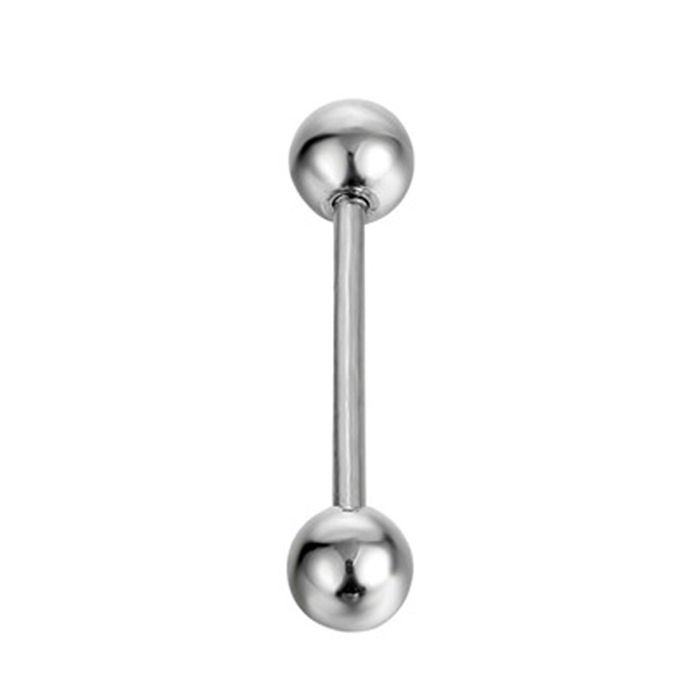16pcs 14G Stainless Steel Nipp - Tongue Barbell Straight avis et prix