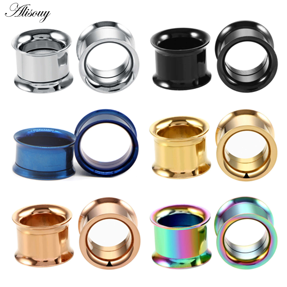 1pc 2mm-25mm Stainless Steel E - Body Jewelry Ear Plugs avis et prix