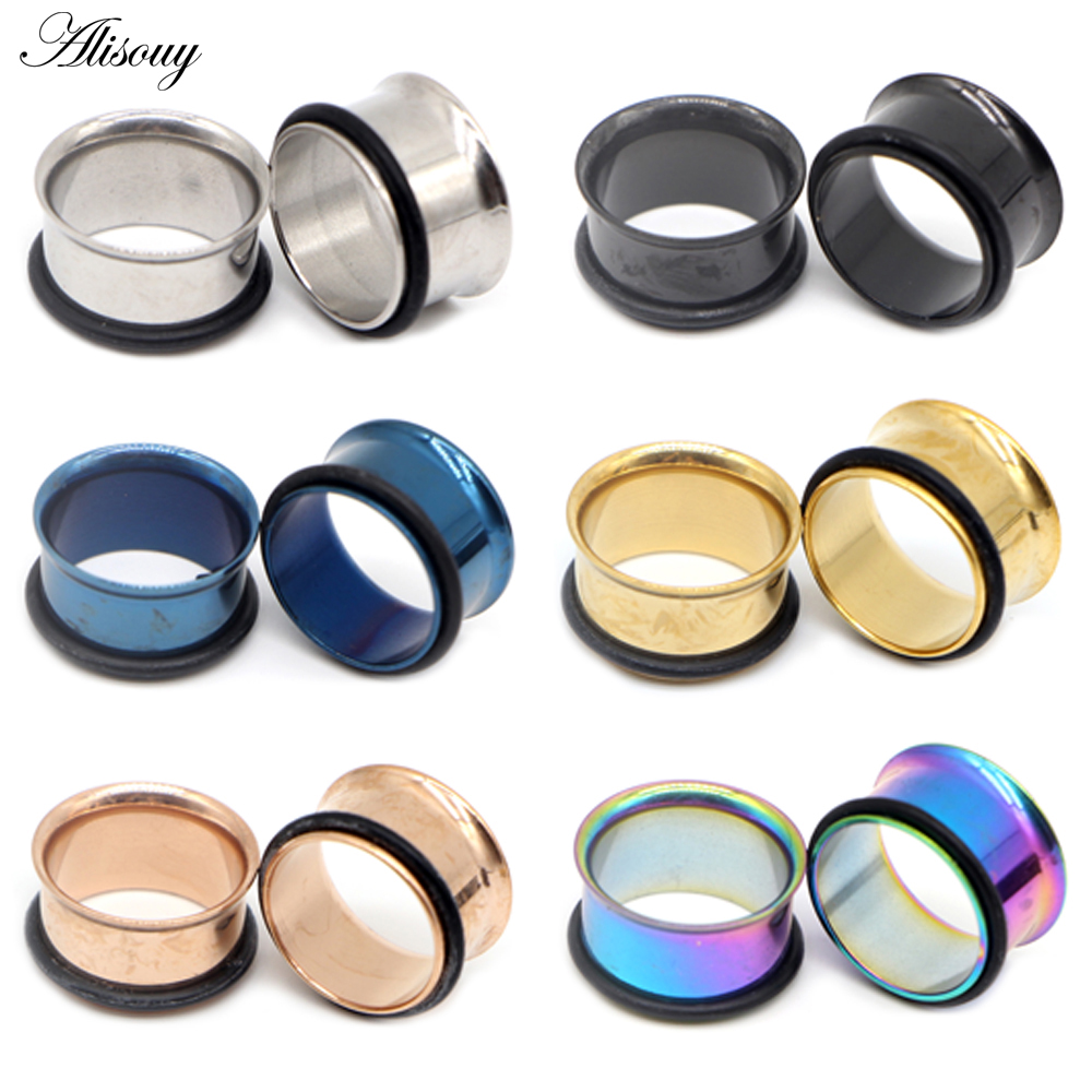 1pc 2mm-25mm Stainless Steel E - Body Jewelry Ear Plugs avis et prix