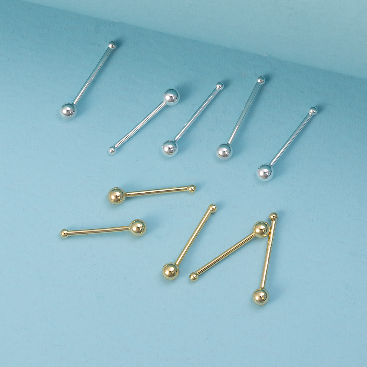 10pcs Nose Stud Rings Cartilag - Nostril Screw Pin avis et prix