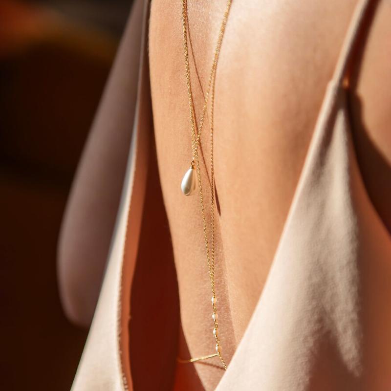 Simple Multilayer Pearl Back D - Body Jewelry Back avis et prix
