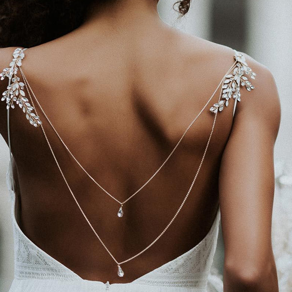 Zircon Tassel Pendant Back Cha - Body Jewelry Back avis et prix