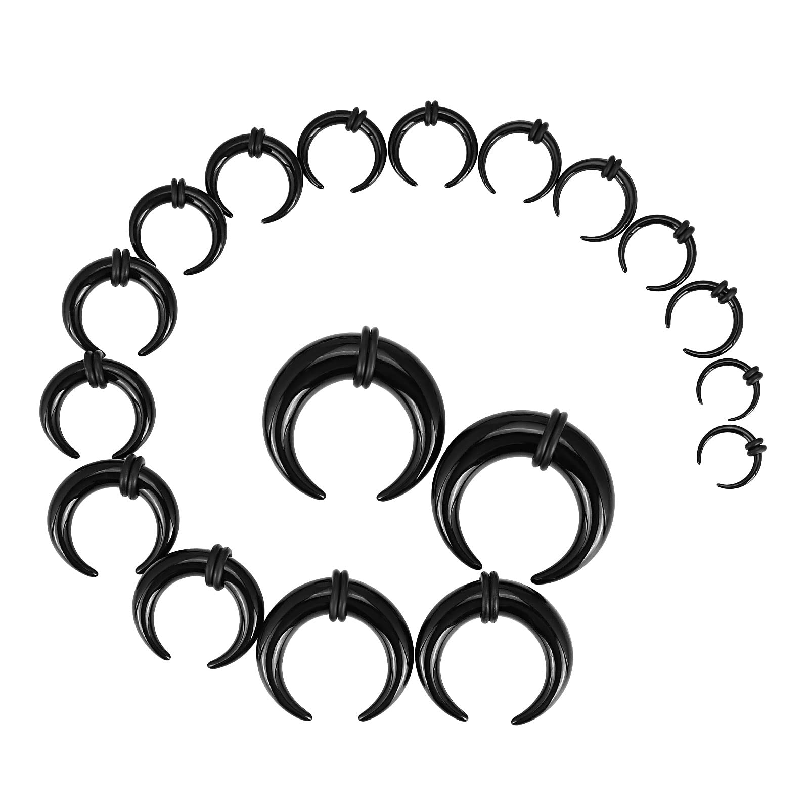 18Pcs Acrylic Septum Pincher T - Body Jewelry Ear Plugs avis et prix