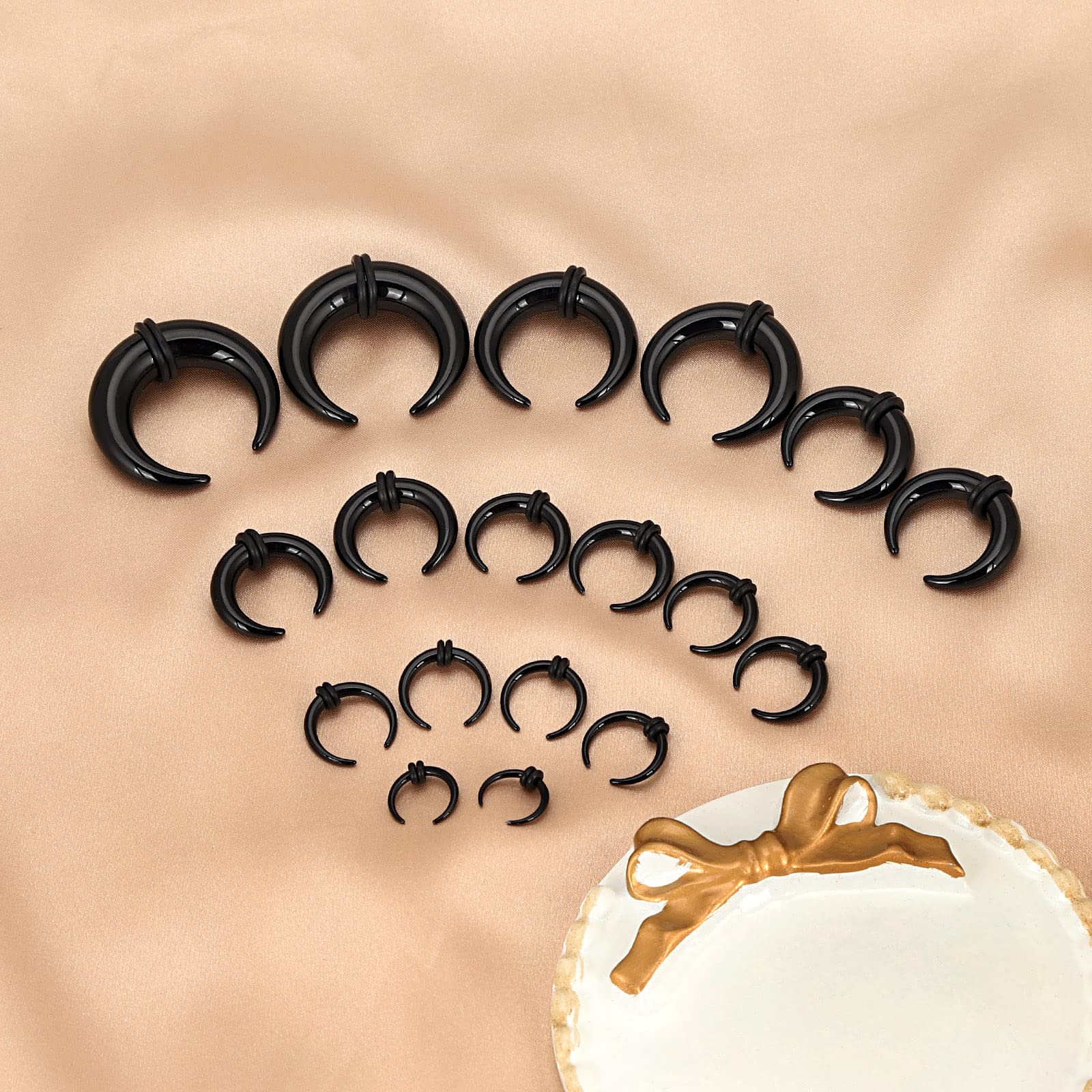 18Pcs Acrylic Septum Pincher T - Body Jewelry Ear Plugs avis et prix