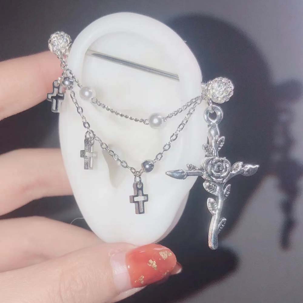 1PC Industrial Scaffold Barbel - Body Jewelry Industrial avis et prix