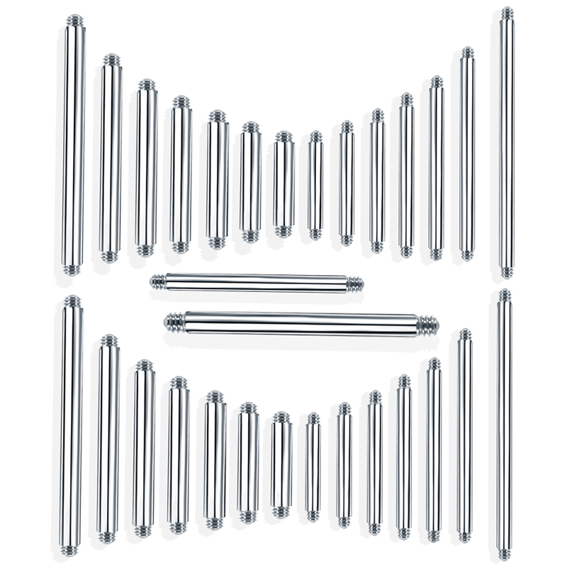 10PCS 4-42mm 316L Surgical Ste - Tongue Barbell Straight avis et prix