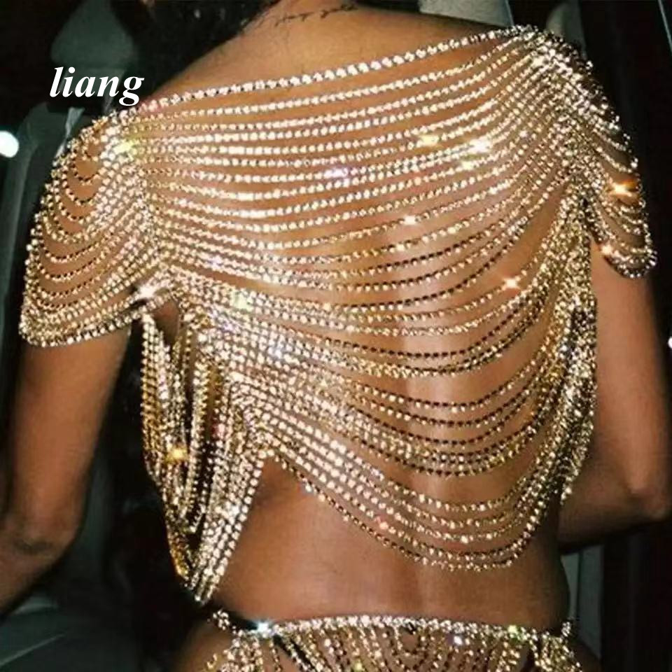 Sexy Body Chain Bikini Vest br - Body Jewelry Vest avis et prix
