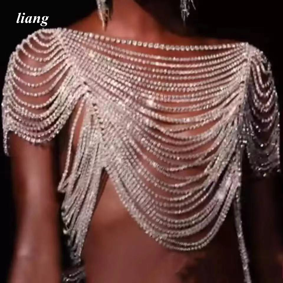 Sexy Body Chain Bikini Vest br - Body Jewelry Vest avis et prix