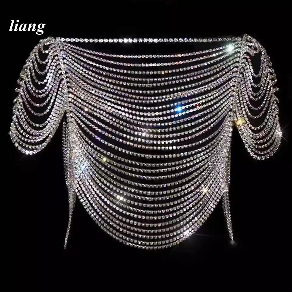 Sexy Body Chain Bikini Vest br - Body Jewelry Vest avis et prix