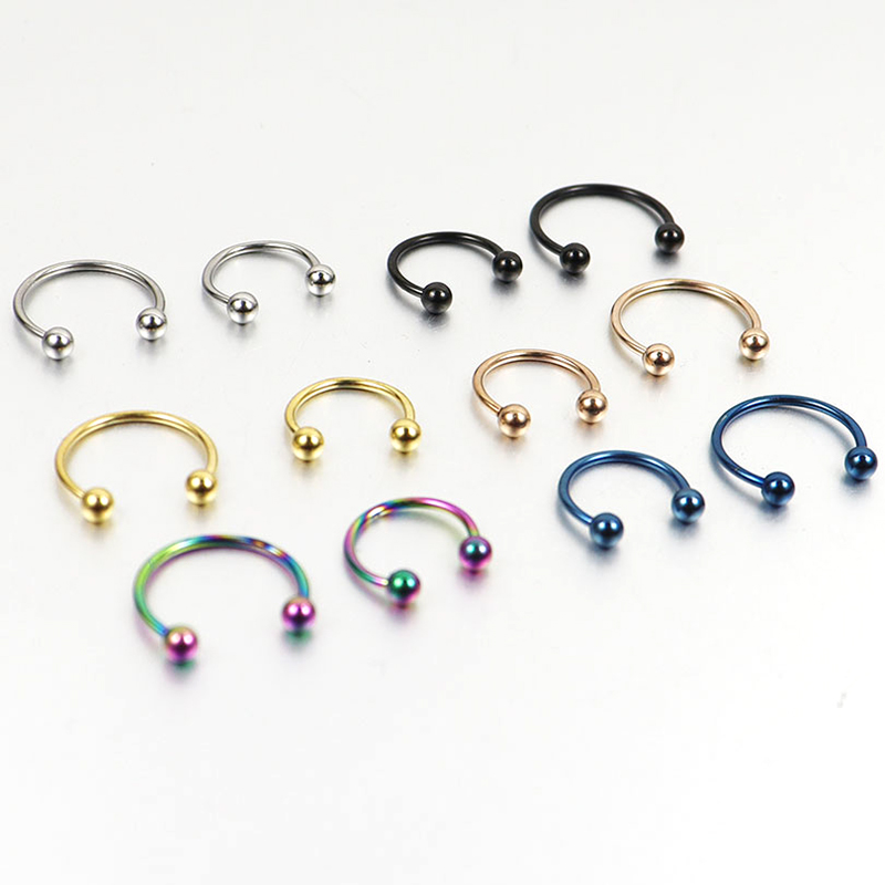 2pcs  0.8mm 1.2mm 20G 16G Ball - Body Jewelry Ear Plugs avis et prix