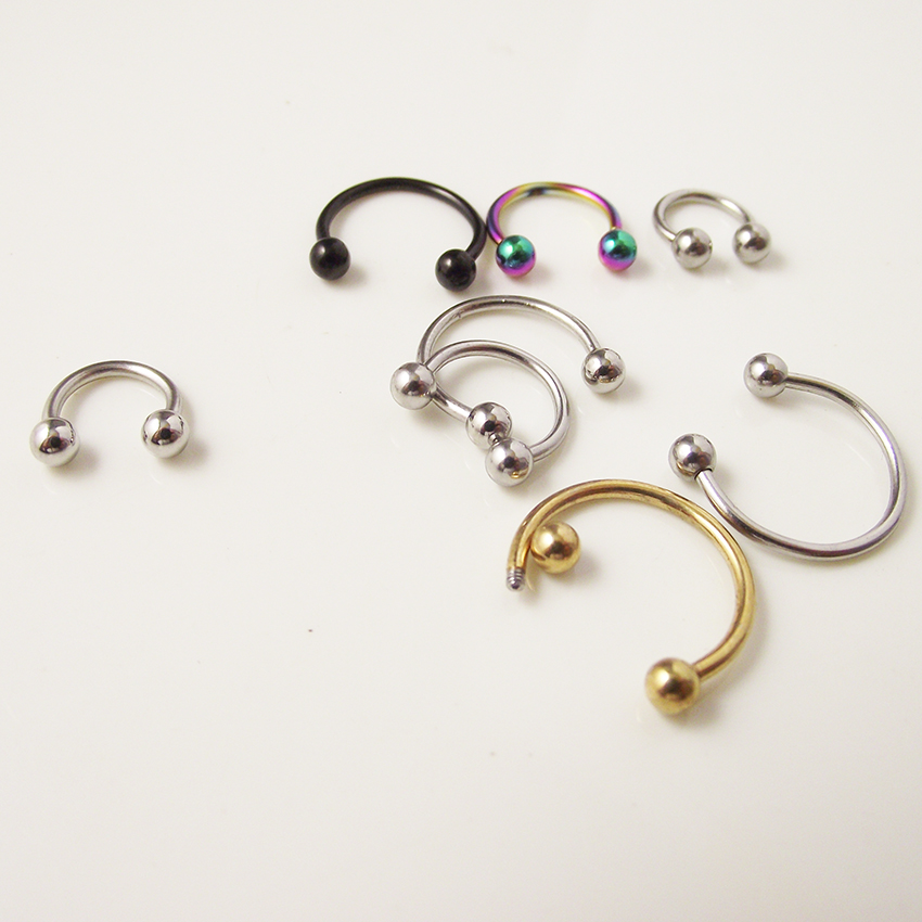 2pcs  0.8mm 1.2mm 20G 16G Ball - Body Jewelry Ear Plugs avis et prix