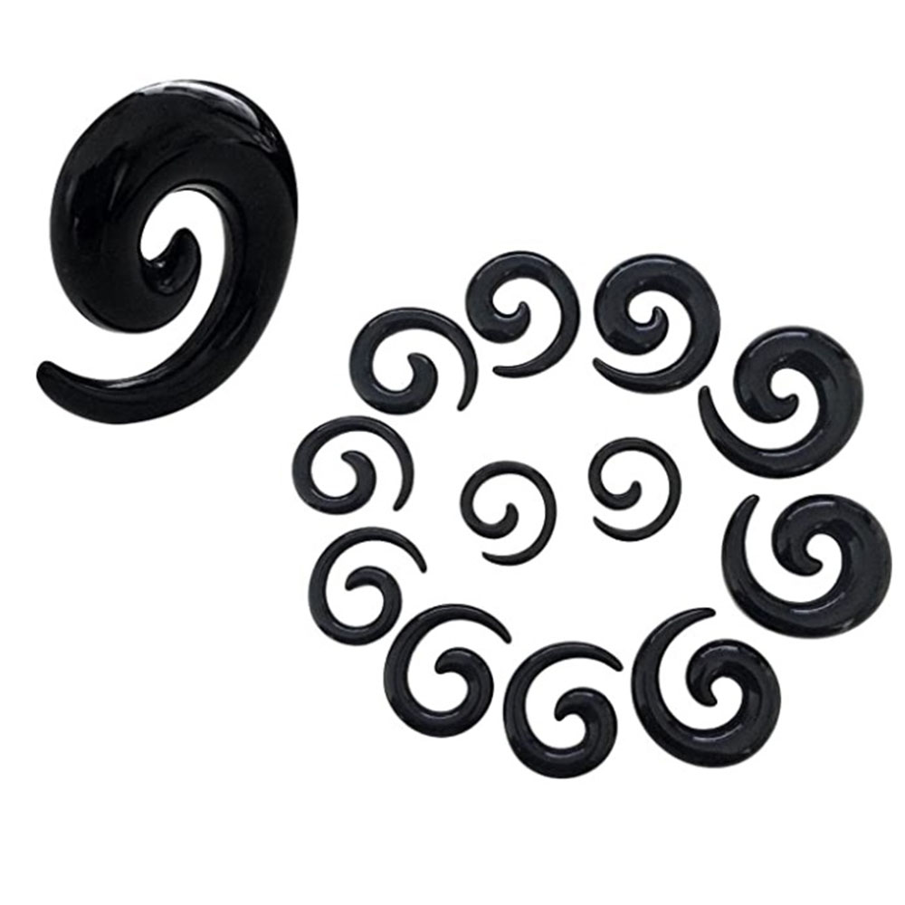 1 Set Ear Taper Kit Black Ear  - Body Jewelry Ear Plugs avis et prix