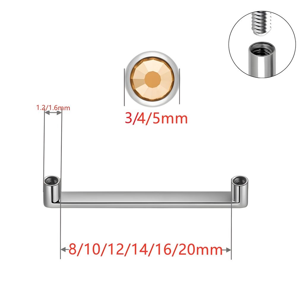 ASTM F136 Titanium Dermal Anch - Body Jewelry Implants avis et prix