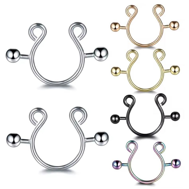 【SA】2Pcs Stainless Steel Nippl - Body Jewelry Nipple Rings avis et prix