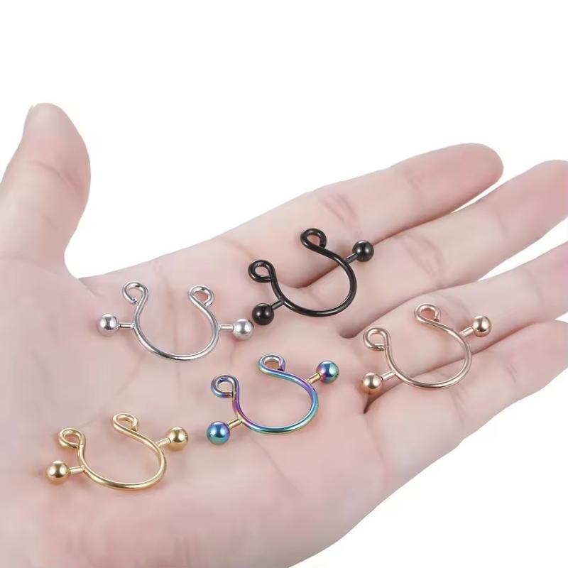 【SA】2Pcs Stainless Steel Nippl - Body Jewelry Nipple Rings avis et prix