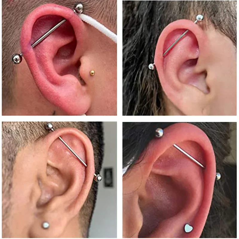 ASTM F136 Titanium Industrial  - Tongue Barbell Straight avis et prix