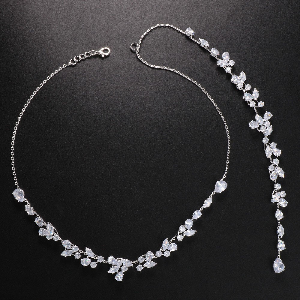 Luxury Leaf Silver Body Chain  - Body Jewelry Back avis et prix