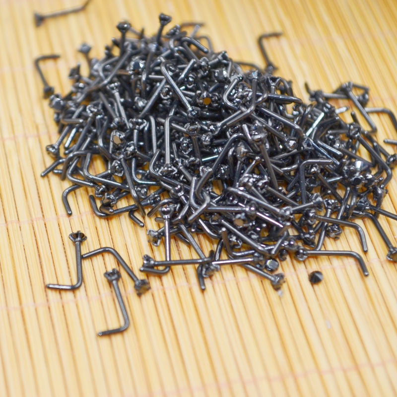 Wholesale 50pcs/Lot 20G PVD Co - Nostril Screw Pin avis et prix